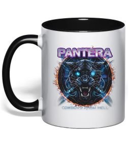 Чашка з кольоровою ручкою Cowboys from hell Pantera