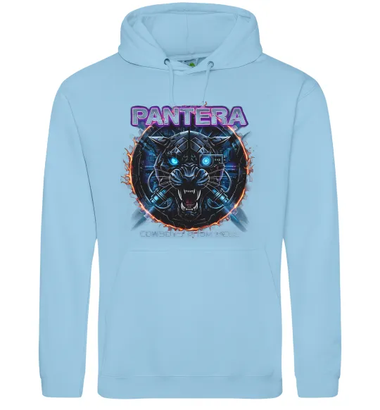 Мужская толстовка (худи) Cowboys from hell Pantera Голубой фото