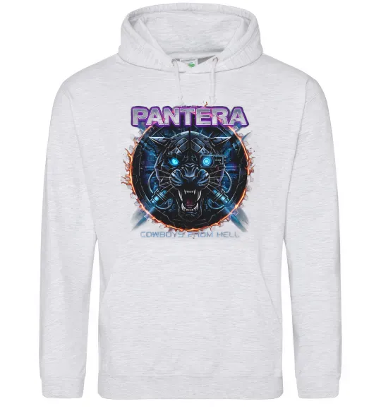 Женская толстовка (худи) Cowboys from hell Pantera Серый меланж фото
