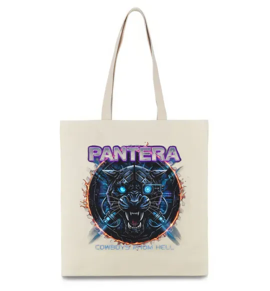 Эко-сумка Cowboys from hell Pantera Бежевый фото