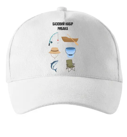 Кепка Базовий набір рибака Белый фото