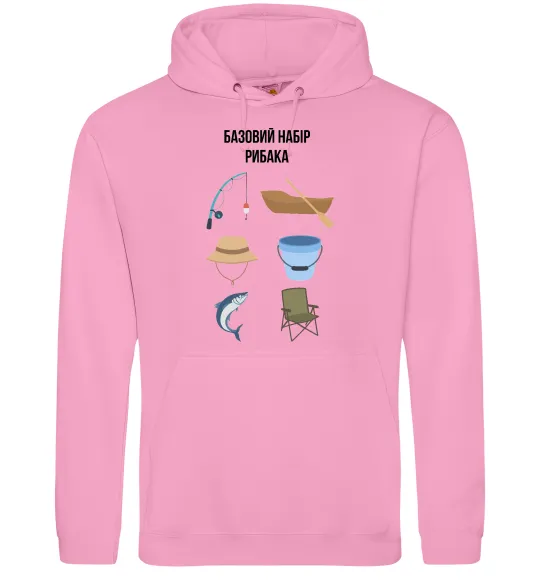 Жіноча толстовка (худі) Базовий набір рибака Рожевий фото