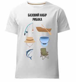 Чоловіча преміум футболка Базовий набір рибака