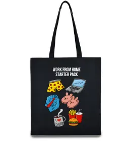 Еко-сумка Work from home starter pack Чорний фото
