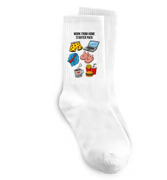 Шкарпетки Work from home starter pack Білий фото