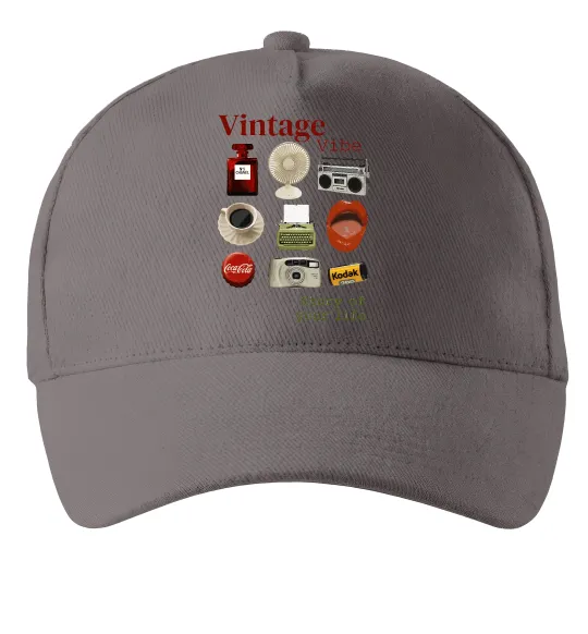 Кепка Vintage vibe Сірий фото