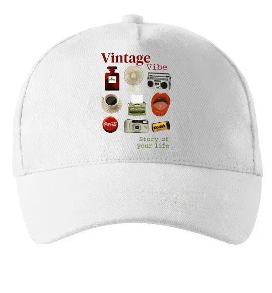 Кепка Vintage vibe Білий фото