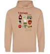 Чоловіча толстовка (худі) Vintage vibe Пісочний фото