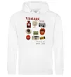Женская толстовка (худи) Vintage vibe Белый фото