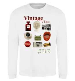 Свитшот Vintage vibe Белый фото