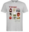 Чоловіча футболка Vintage vibe Сірий фото