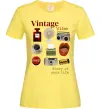 Жіноча футболка Vintage vibe Лимонний фото