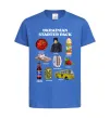 Детская футболка Ukrainian starter pack Ярко-синий фото
