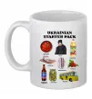 Чашка керамічна Ukrainian starter pack Білий фото