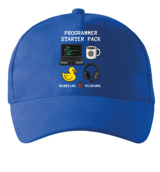 Кепка Programmer starter pack Яскраво-синій фото