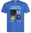 Чоловіча футболка Programmer starter pack Яскраво-синій фото