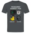 Чоловіча футболка Programmer starter pack Графіт фото