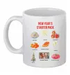 Чашка керамічна New Year starter pack Білий Чашка керамічна New Year starter pack Білий фото