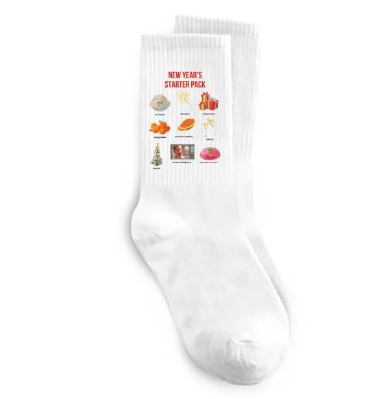 Носки New Year starter pack Белый фото