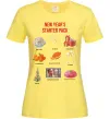 Женская футболка New Year starter pack Лимонный фото