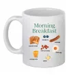 Чашка керамічна Morning breakfast Білий фото