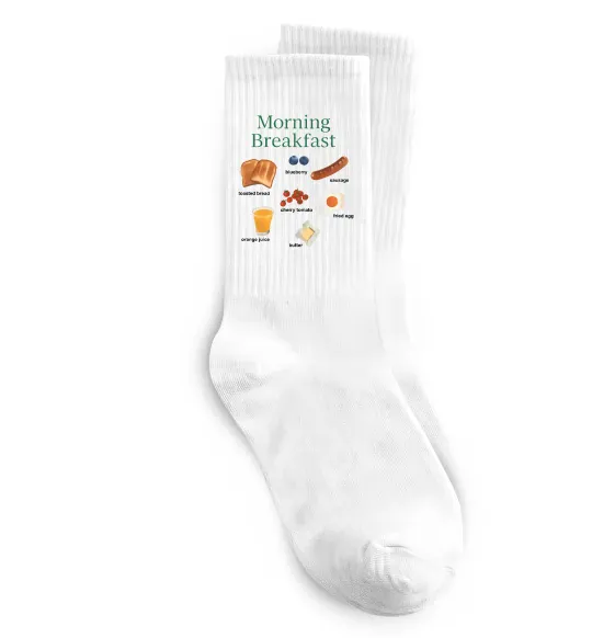 Носки Morning breakfast Белый фото