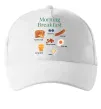 Кепка Morning breakfast Белый фото