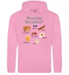 Мужская толстовка (худи) Morning breakfast Розовый фото