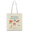 Эко-сумка Morning breakfast Бежевый фото