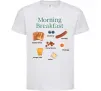 Детская футболка Morning breakfast Белый фото