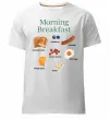 Чоловіча преміум футболка Morning breakfast Білий фото