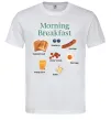 Мужская футболка Morning breakfast Белый фото