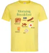 Мужская футболка Morning breakfast Лимонный фото