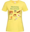 Жіноча футболка Morning breakfast Лимонний фото