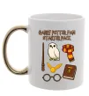 Чашка з кольоровою ручкою Harry Potter fan starter pack Золото фото