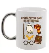 Чашка з кольоровою ручкою Harry Potter fan starter pack Срібло фото
