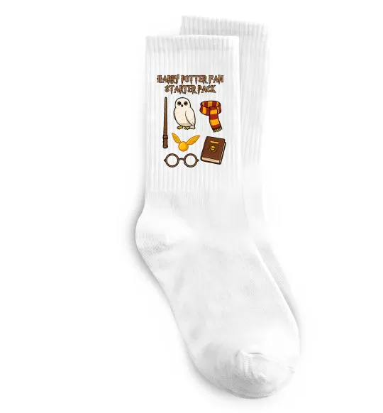 Шкарпетки Harry Potter fan starter pack Білий фото