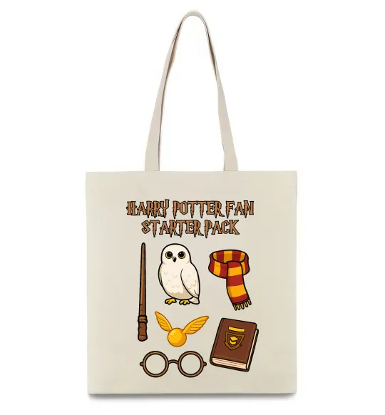 Эко-сумка Harry Potter fan starter pack Бежевый фото