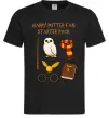 Мужская футболка Harry Potter fan starter pack Черный фото