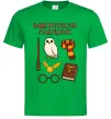 Мужская футболка Harry Potter fan starter pack Зеленый фото