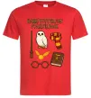 Мужская футболка Harry Potter fan starter pack Красный фото