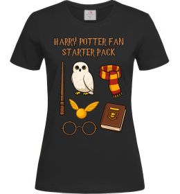 Женская футболка Harry Potter fan starter pack