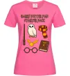 Жіноча футболка Harry Potter fan starter pack Яскраво-рожевий фото