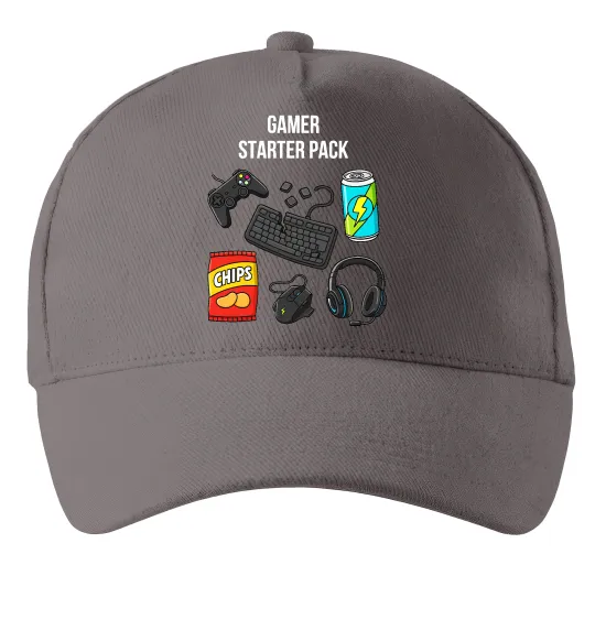 Кепка Gamer starter pack Серый фото