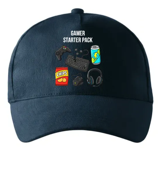 Кепка Gamer starter pack Темно-синий фото