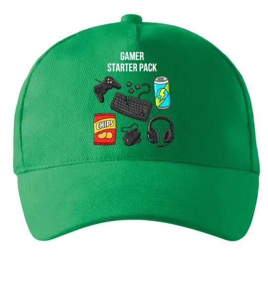 Кепка Gamer starter pack Зеленый фото