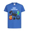Дитяча футболка Gamer starter pack Яскраво-синій Дитяча футболка Gamer starter pack Яскраво-синій фото