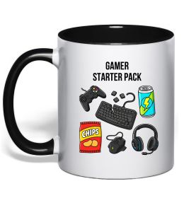 Чашка з кольоровою ручкою Gamer starter pack