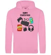 Мужская толстовка (худи) Gamer starter pack Розовый фото
