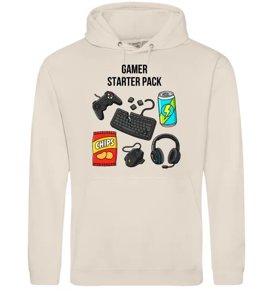 Мужская толстовка (худи) Gamer starter pack Таш фото